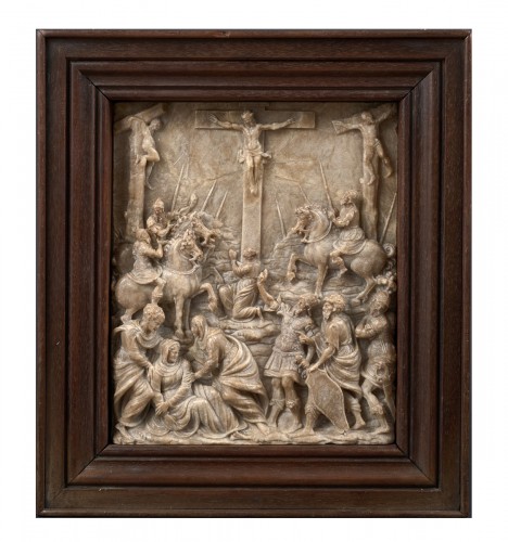 Workshop of Jean Mone - Crucifixion in alabaster, Mechelen, c. 1540