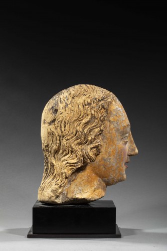 Renaissance Head of a woman from the Loire valley - Sculpture Style Renaissance