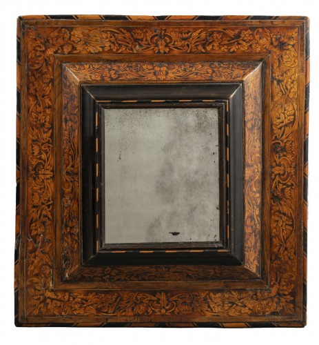 Miroir Hache en marqueterie - Dauphiné, fin du XVIIe siècle