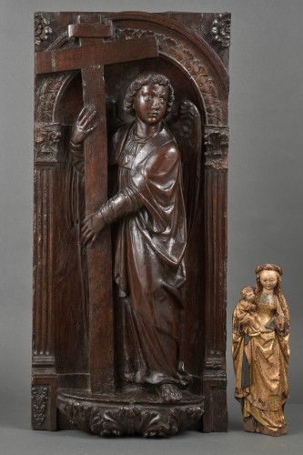 Pannel adorned with an angel - Northen Italy, Early 16th century - Renaissance
