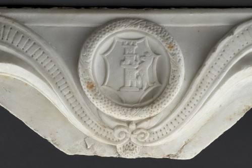 Elément de décor Renaissance en marbre - Italie, XVe siècle - Sculpture Style Renaissance