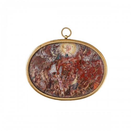 The Last Judgement - Paint on agate, Florence, Early 17th century
