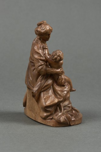 Sculpture Sculpture en Bois - Johannes Cardon - Vierge à l'Enfant en buis, Anvers vers 1643