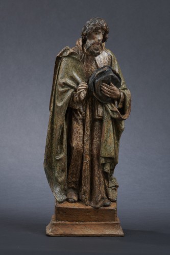 Middle age - Element of a Brussels altarpiece - King Magus, Late 15th century