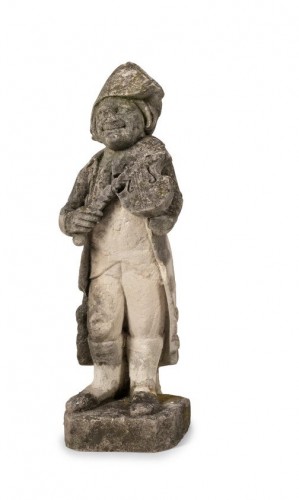 Ensemble de cinq statues de musiciens en pierre - Galerie Sylvain Levy Alban