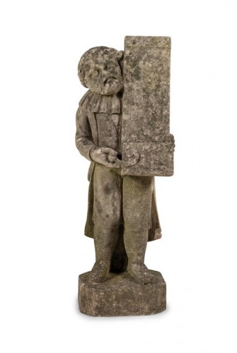 XIXe siècle - Ensemble de cinq statues de musiciens en pierre