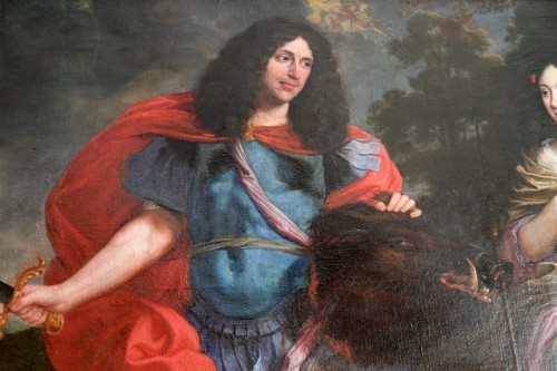17th century - A large Louis XIV allegorical portrait attributed to Justus van Egmont