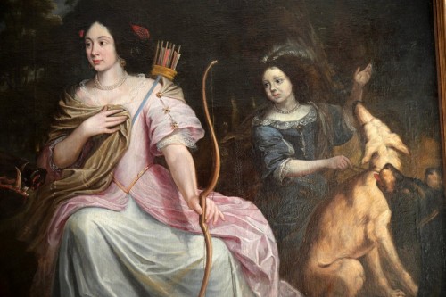 A large Louis XIV allegorical portrait attributed to Justus van Egmont - 
