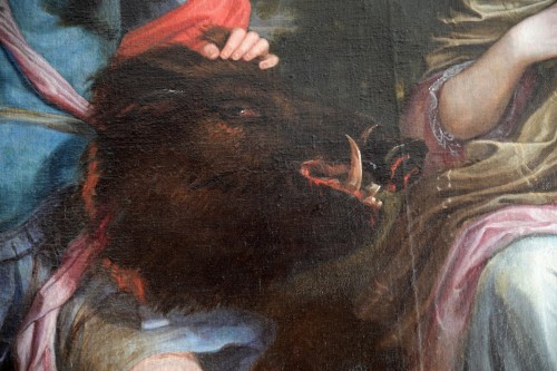 Antiquités - A large Louis XIV allegorical portrait attributed to Justus van Egmont