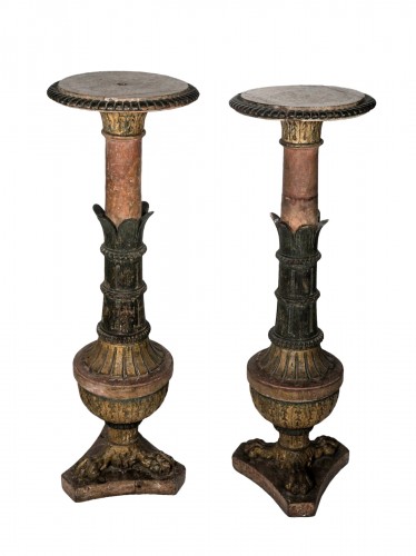 A pair of Neapolitan neoclassical stands