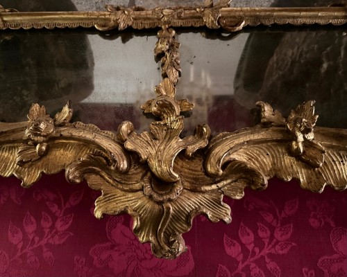 A large Italian Rococo mirror circa 1750 - 