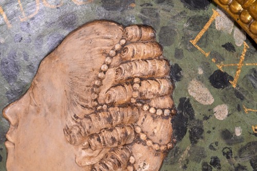 18th century - A large medallion of Marie Antoinette as Dauphine