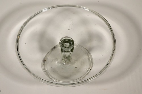 XVIIIe siècle - Paire de plateaux ou guéridons en verre