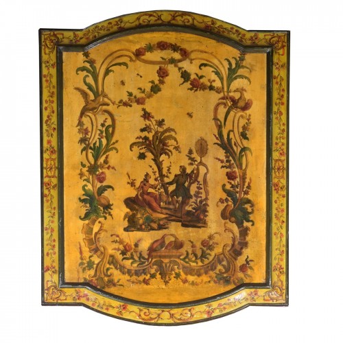 A set of six 18th century Venetian arte povera panels - Architectural & Garden Style Louis XV