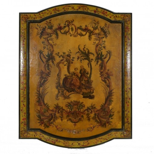 Architectural & Garden  - A set of six 18th century Venetian arte povera panels