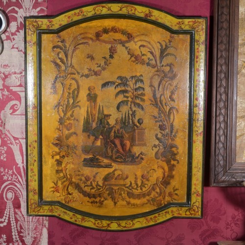 A set of six 18th century Venetian arte povera panels - Louis XV