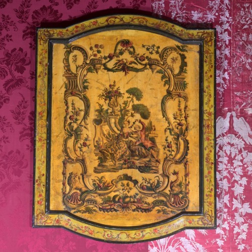 Louis XV - A set of six 18th century Venetian arte povera panels