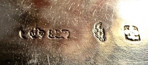 19th century - A set of twelve silver and silver gilt swans