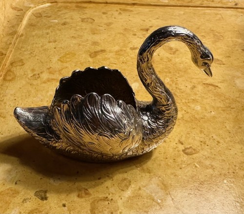 Ensemble de douze cygnes en argent et vermeil - Argenterie et Arts de la table Style 