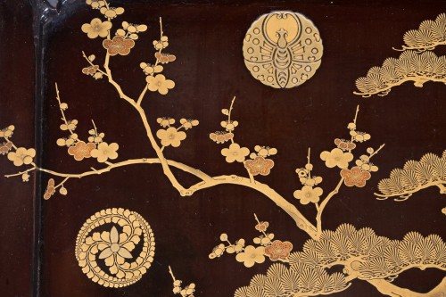 19th century - A Japanese Edo period lacquer tray