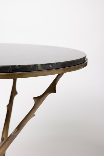 Mobilier Table & Guéridon - Paire de guéridons Épines mordorées par Hervé Van der Straeten
