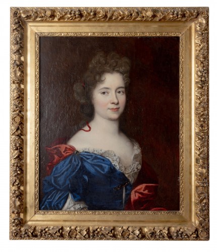 Portrait de jeune femme, atelier d'Alexis Simon Belle vers 1710-1720