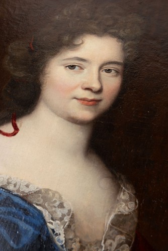 Portrait de jeune femme, atelier d'Alexis Simon Belle vers 1710-1720 - 