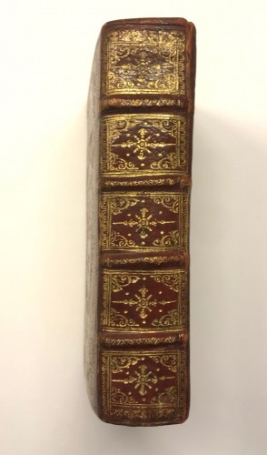 Red leather binding with the arms of Prince benedetto Pamphili 1671 - Engravings & Prints Style 