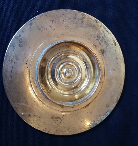 Curiosities  - Gilt bronze circular lid for the big seal of Emperor Charles VI Habsburg