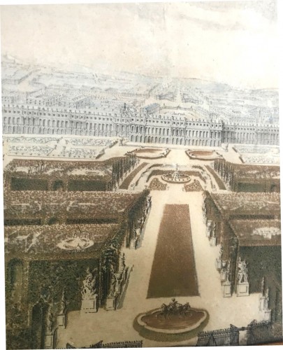 Marly et Versailles - Paire de dessins 18e siècle - Galerie Sylvain Levy Alban
