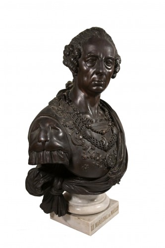 A French bust of Maréchal de Mailly circa 1820 - Sculpture Style 