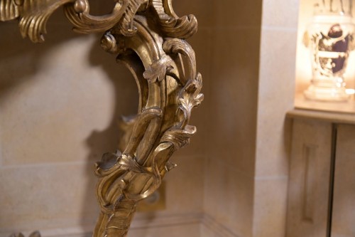  - Console romaine en bois doré vers 1730