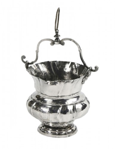 A Neapolitan 18th century silver holy  water bucket