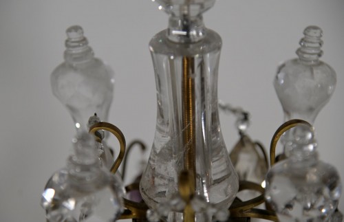 A pair of rock crystal girandoles by Baguès - 
