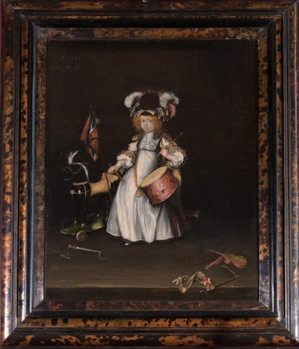 Portrait of a young prince as a soldier dated 1647