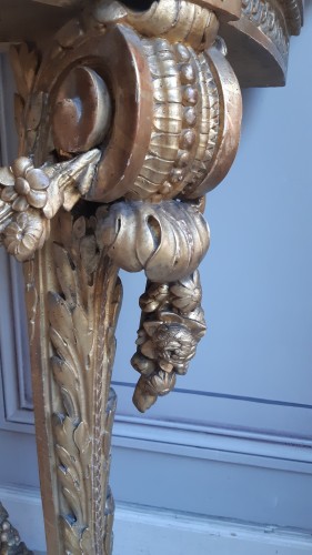 Gilded wood console, attributed to Georges Jacob - 