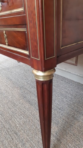 Large Louis XVI mahogany bureau plat - Louis XVI