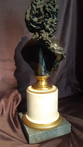 Buste en bronze patiné " bacchante" d'après Joseph charles MARIN début XIXème - Sylvain Rochas