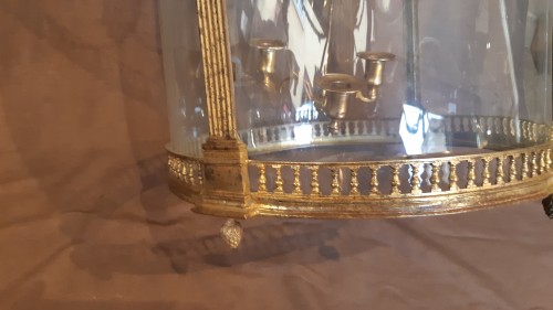 Luminaires Lustre - Lanterne en bronze doré d'époque Louis XVI