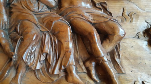 Panneau en tilleul sculpté du début du XVIIIe siècle - Sculpture Style Louis XIV