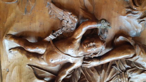 Panneau en tilleul sculpté du début du XVIIIe siècle - Louis XIV