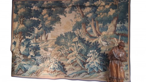 Tapisserie  Verdure Aubusson XVIIIe siècle