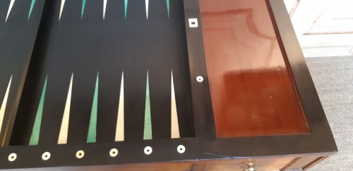 Furniture  - Louis XVI period mahogany tric-trac table