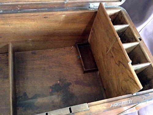 Large box with secret drawers by Jean-François Hache - 