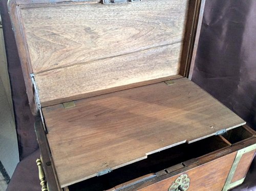 18th century - Large box with secret drawers by Jean-François Hache