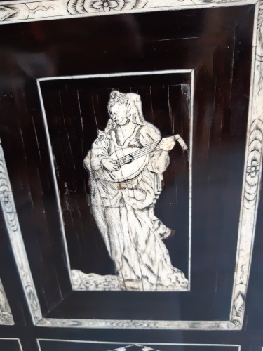 Louis XIII - Petit cabinet de voyage, Italie XVIIe siècle
