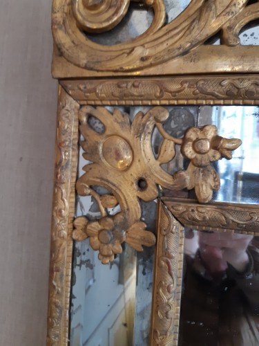 Miroirs, Trumeaux  - Miroir à pare closes d'époque Régence