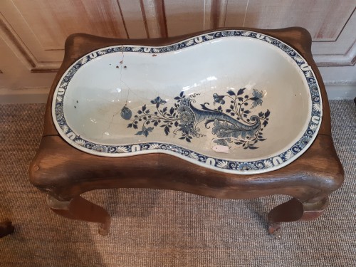 Tabouret-bidet en placage de palissandre d'époque Louis XV - Sylvain Rochas