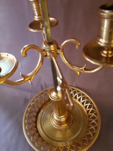 Lampe bouillotte Louis XVI en bronze doré - Sylvain Rochas