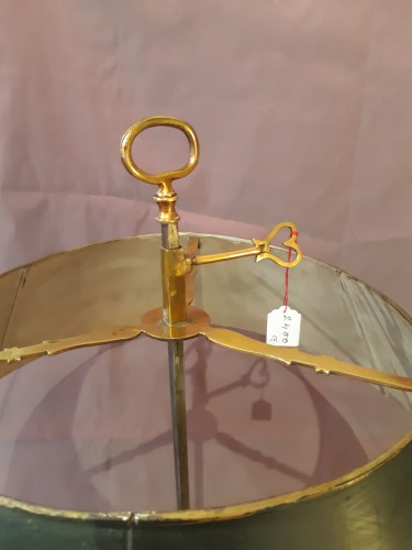 XVIIIe siècle - Lampe bouillotte Louis XVI en bronze doré